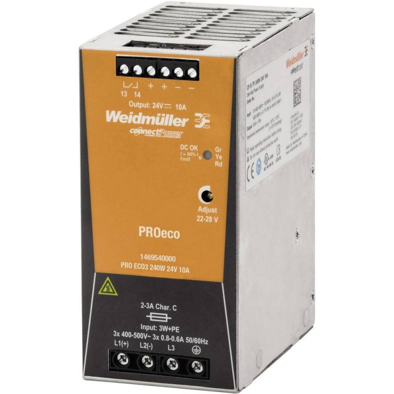 Fuente de alimentación conmutada Weidmuller PRO ECO 240W 24V 1469540000