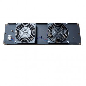 Pannello di ventilazione Item 3 Unità completo di 2 ventole Nero 20292N