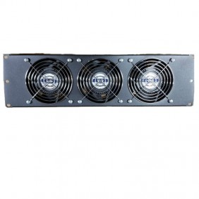 Pannello di ventilazione Item 3 Unità completo di 3 ventole Nero 20293N