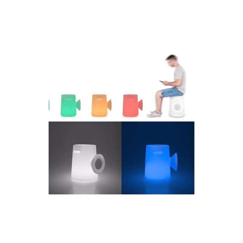 Seduta Luminosa wireless SGABELLOFONO RGB IP44 SGAF