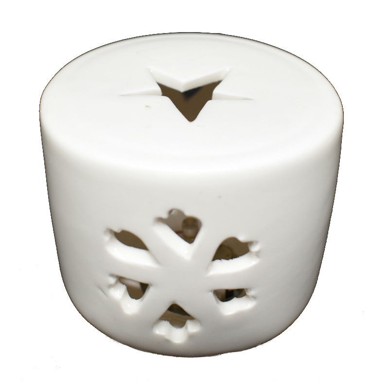 Candle Christmas Wimex ceramic STAR WARM warm light 4501060