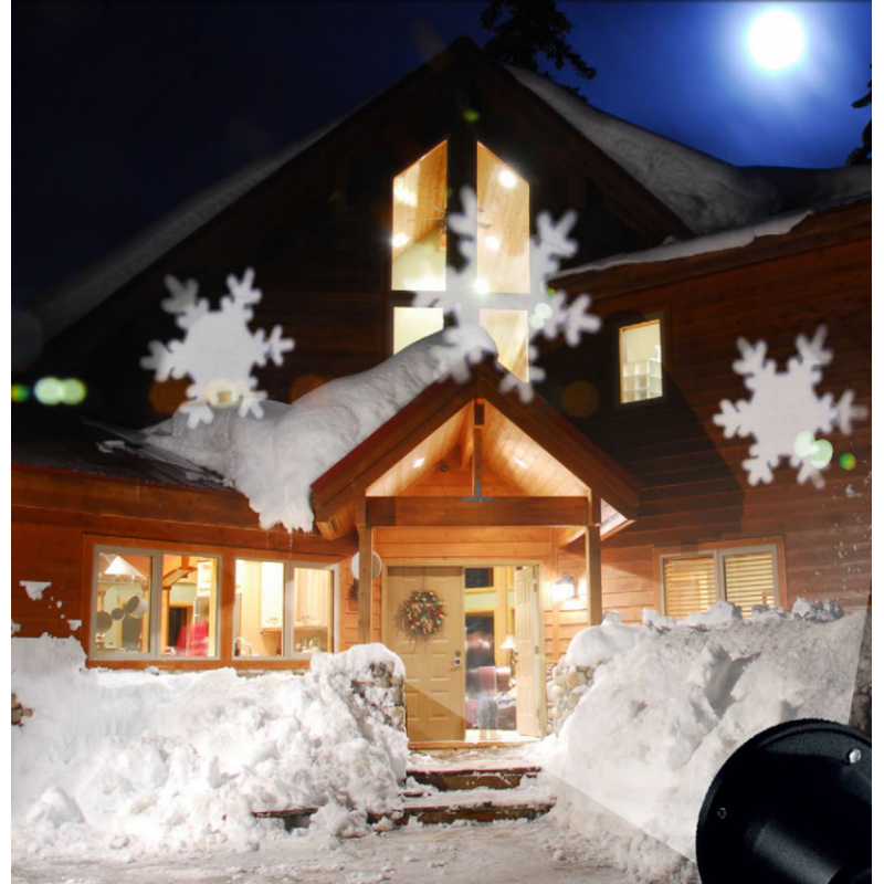 Laser-projektor zu Weihnachten Giocoplast Led-bild Schneeflocke