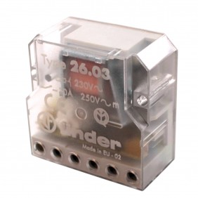 Impulsrelais Finder Umschalter 1NC + 1NO 220VAC...