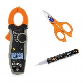 HT Kit Stromzange + Kabelschneider + Phasenprüfer HA004013
