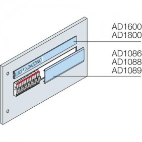 Otturatore ABB per feritoie DIN 24 moduli (3PZ)...