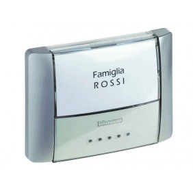 Bticino bouton de nom IP55 Rétro-éclairé 26108T 