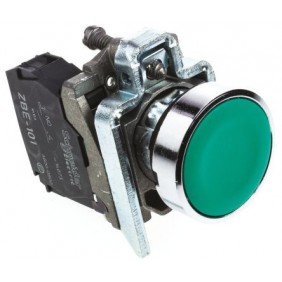 Pulsante completo Telemecanique Verde 1NO XB4BA31