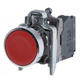 Telemecanique completo rojo + 1NC pulsador XB4BA42
