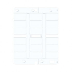 Tag portatarghetta et binaire Cabur 25X15 Blanc...