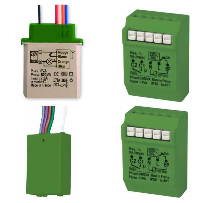 KITS Start Light Urmet with a Relay and a Dimmer and the Transmitter 1054/4