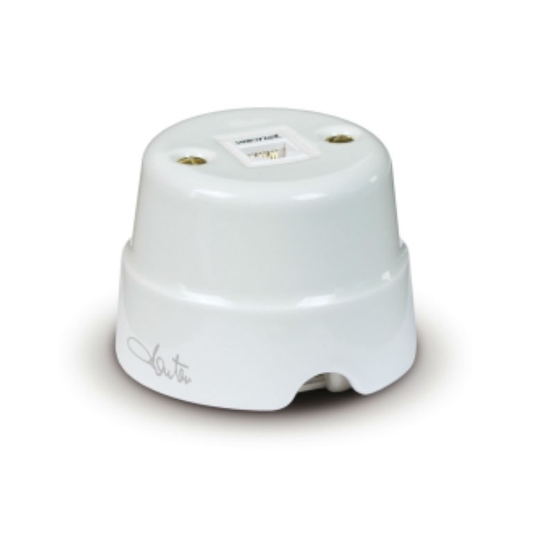 Presa telefonica in ceramica Fanton PLUG 6/6 Coppie 84016