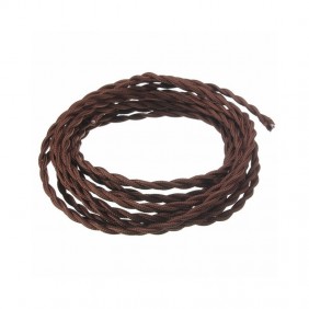 Fanton Silk Braided Cable 3G1,5 écheveau de 10 mètres Marron 93868-10