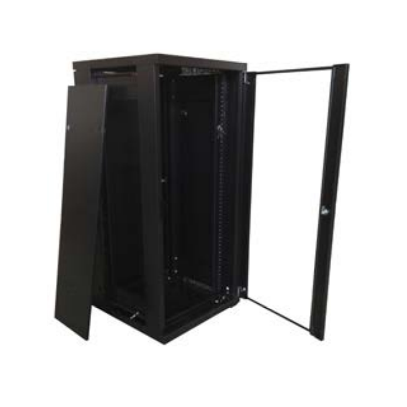 Armadio da pavimento Rack Orca 42 Unità 800X800 colore Nero 572700-42N