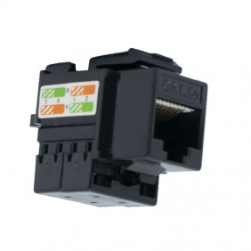 Conector hembra RJ45 Orca Categoría 5E UTP color negro 232120-00