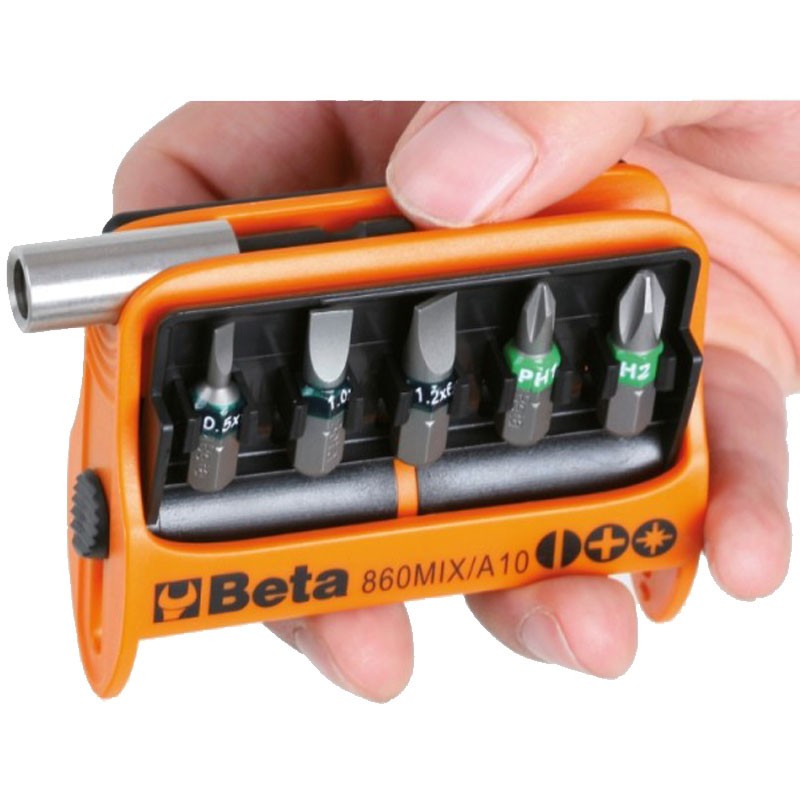 Set 10 inserti Beta con portainserti in astuccio tascabile 008600900