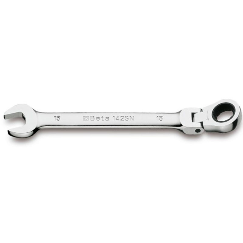 Chiave combinata Beta a forchetta con cricchetto snodato 001420213
