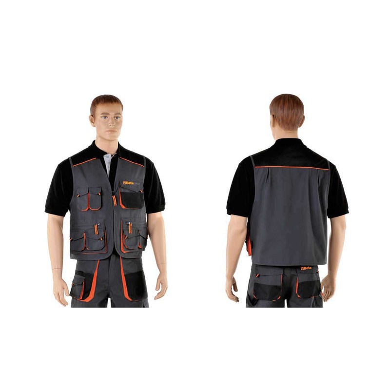 Gilet Multitasche da lavoro Beta EASY TWILL 180 grammi TG XL 078670904