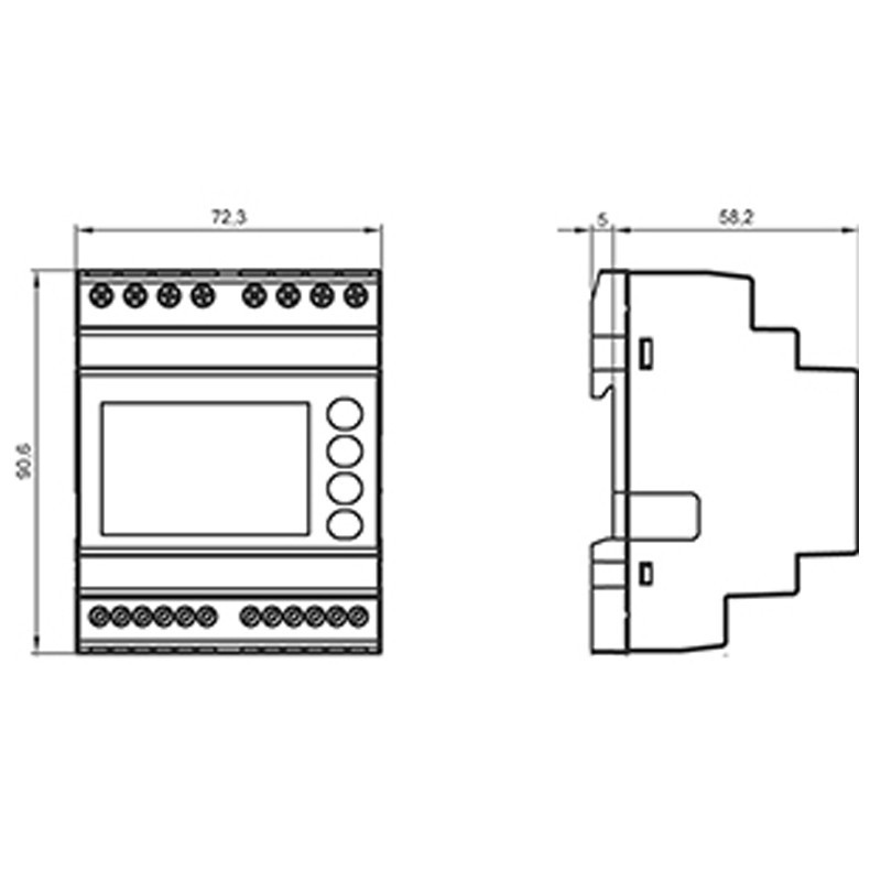 Multimètre Siemens SENTRON PAC1600 6 modules 7KT1681