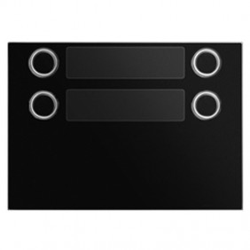 Lunette Urmet Alpha avec 4 Boutons d'appel sur 2 rangées Noir 1168/24