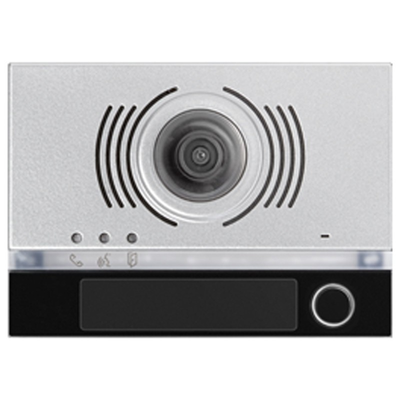 Frontalino Urmet Alpha per modulo audio/video con tasto Nero 1168/141