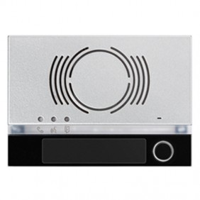 Bisel de Urmet Alfa para el audio externa con el botón Negro 1168/131