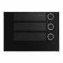 Lunette avec 3 Bouton Urmet Alpha Black 1168/13