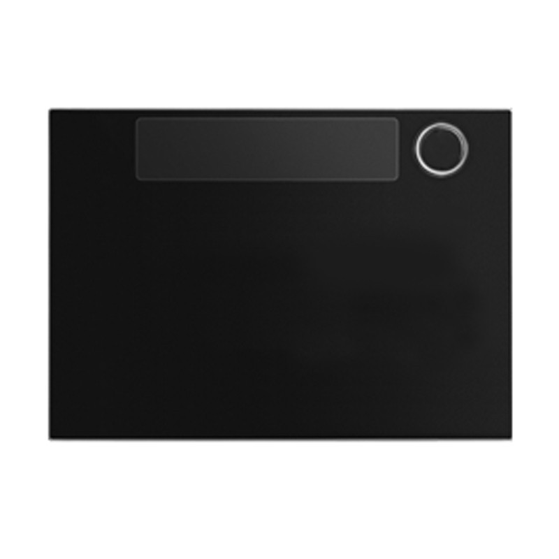 L'avant de la plaque avec 1 Bouton de Urmet Alpha Black 1168/11