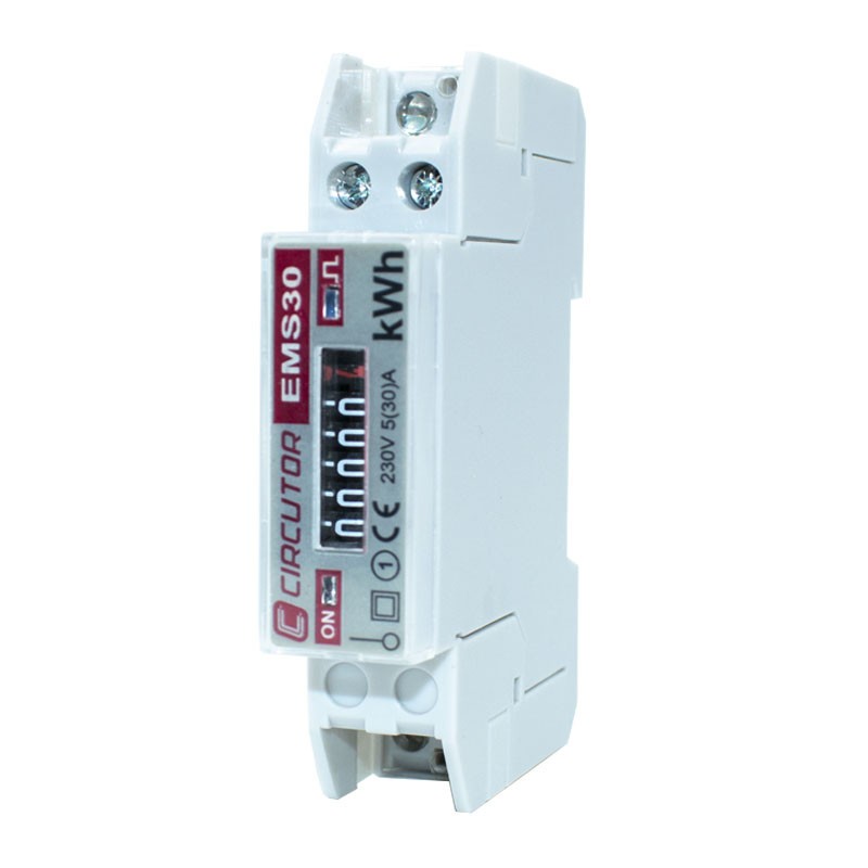 Compteur d'énergie monophasé Asita 1 Din module EMS30C