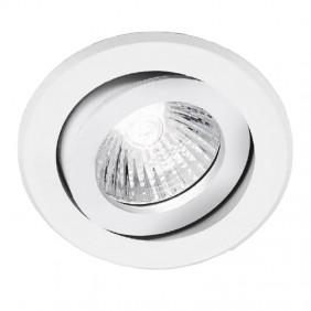 Noble Foco Empotrado Redondo Blanco orientable...