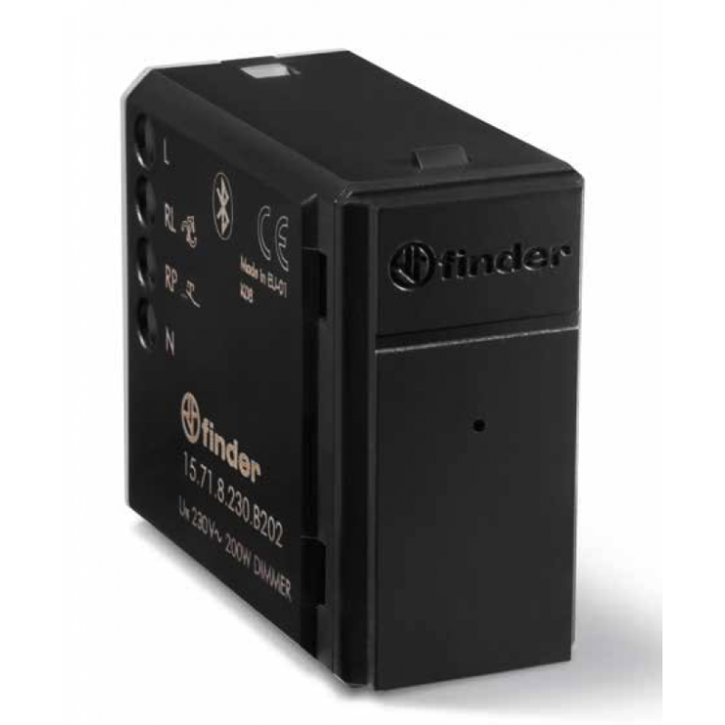 Gradateur encastré Finder YESLY 200W Bluetooth Noir 15718230B202