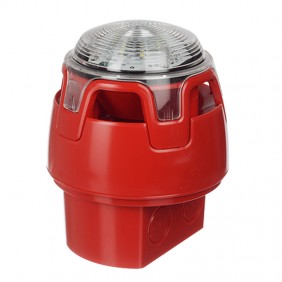 Notifier conventional red siren with strobe and base IP65 CWSS-RR-W5