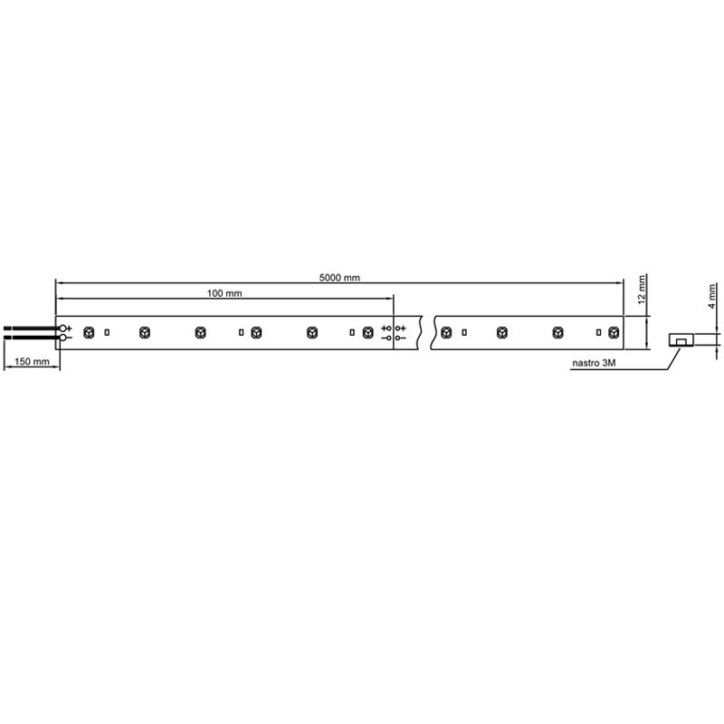 Strip Strip Led Ledco 72W 24V RGB Multicolor IP68 5 meters SL72RGB68