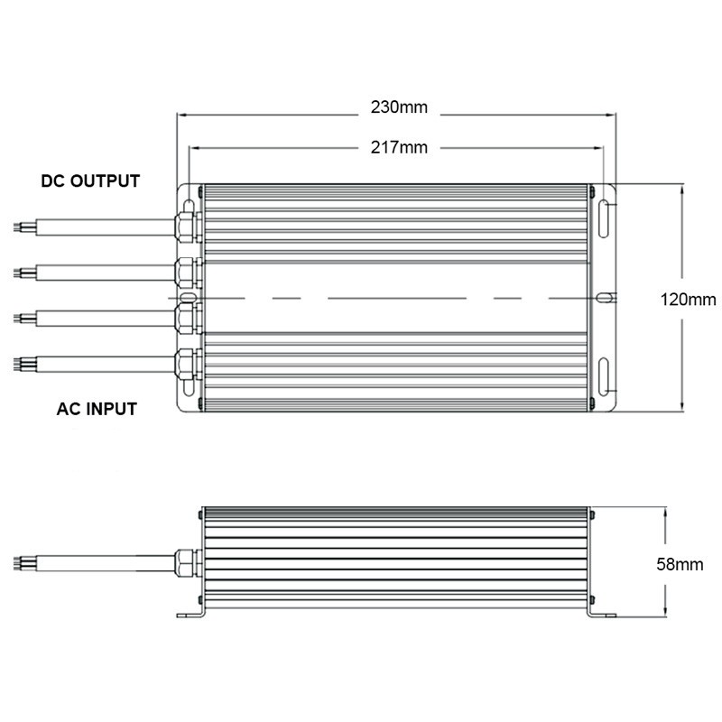Alimentation pour Led Ledco 200W 24V IP67 TR24200/67