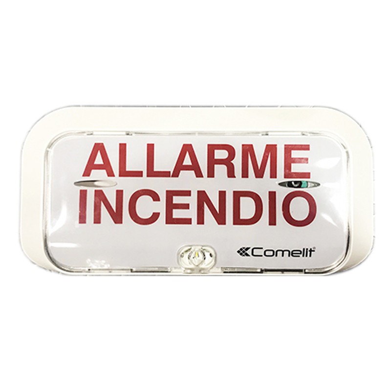 Targa ottico acustica di segnalazione Comelit EN54-3/2 48CLU003