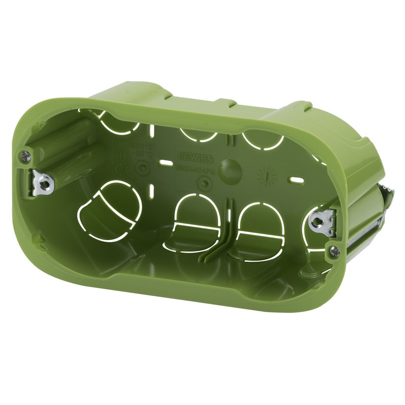 Caja Rectangular de paredes de luz Gewiss 4 módulos GW24404PM