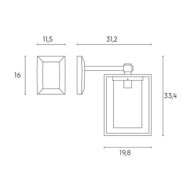 Apliques Sovil Domus con E27 Blanco 597/02