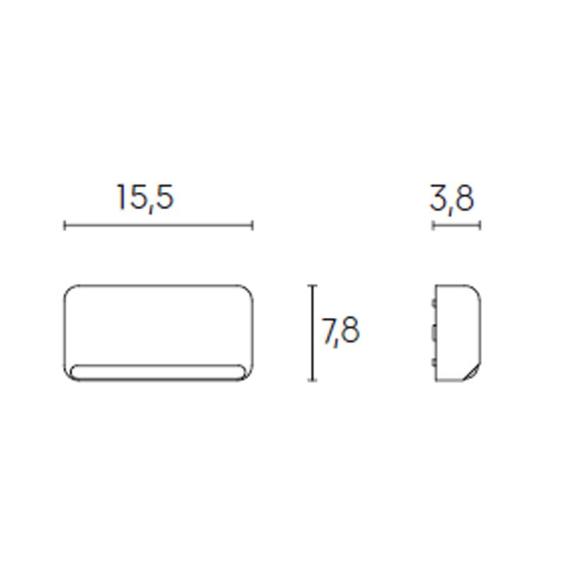 Camino de la luz LED de Sovil Veyron externos 3W 4000K Gris 99224/16