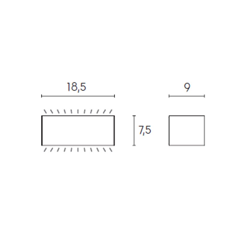 Apliques de LED Sovil CUADRO de 12W 4000K, Gris Antracita 99582/16