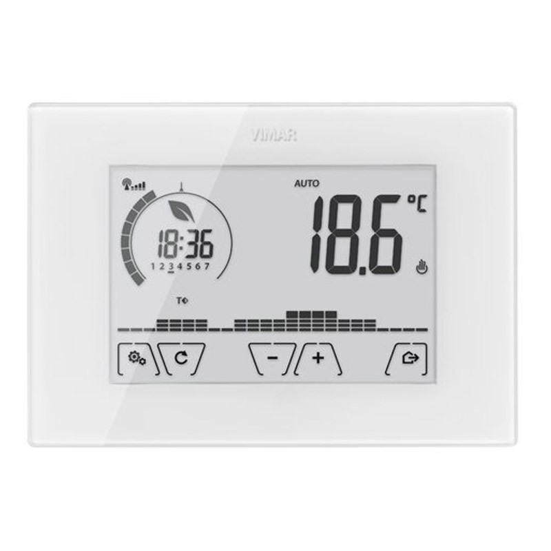Vimar WiFi Touch screen wall thermostat White 02907