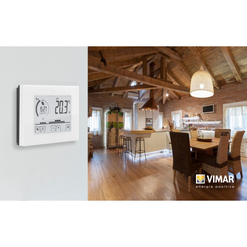 Vimar WiFi Touch screen wall thermostat White 02907