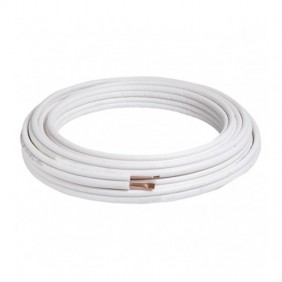 Aislamiento de tubo de Cobre aislado en aire 1/4" 50 metros NTE0114.08