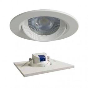 LED spotlight recessed round Duralamp 7W 3000K 40° White D307TWW