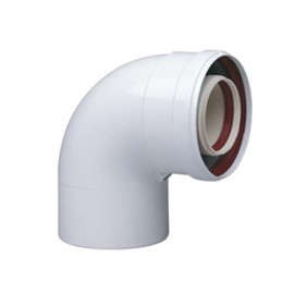 Curva coaxial de 90° Baxi diámetro 60/100 para la combustión KHG71405971