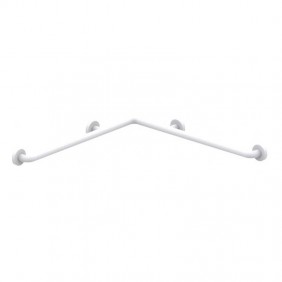 Corrimano angolare per doccia disabili Presto Italia 75X75 bianco 60743