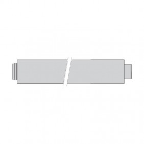 Extension Beretta 100cm gas exhaust for condensing boilers 20132044
