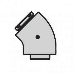 Curve coaxial 45 Degrees Beretta for condensing boilers 20132012