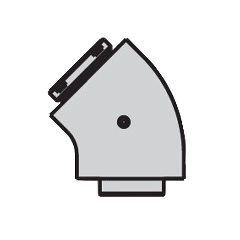 Courbe coaxial 45 Degrés Beretta pour les chaudières à condensation 20132012