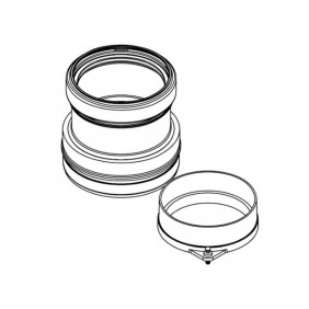 Kit de Split gases de escape de humos para calderas Beretta Exclusivo C 20129765