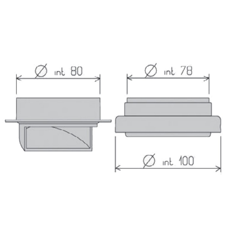 Kit split Beretta ø80 for Boiler Idrabagno LX-17 1220409