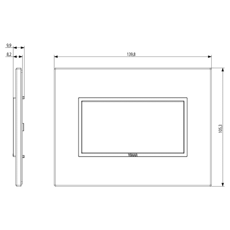 Plaque 4 modules Vimar Eikon EVO White Total 21654.17